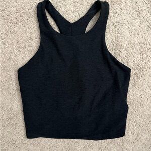 Beyond Yoga Black Racerback Crop Top